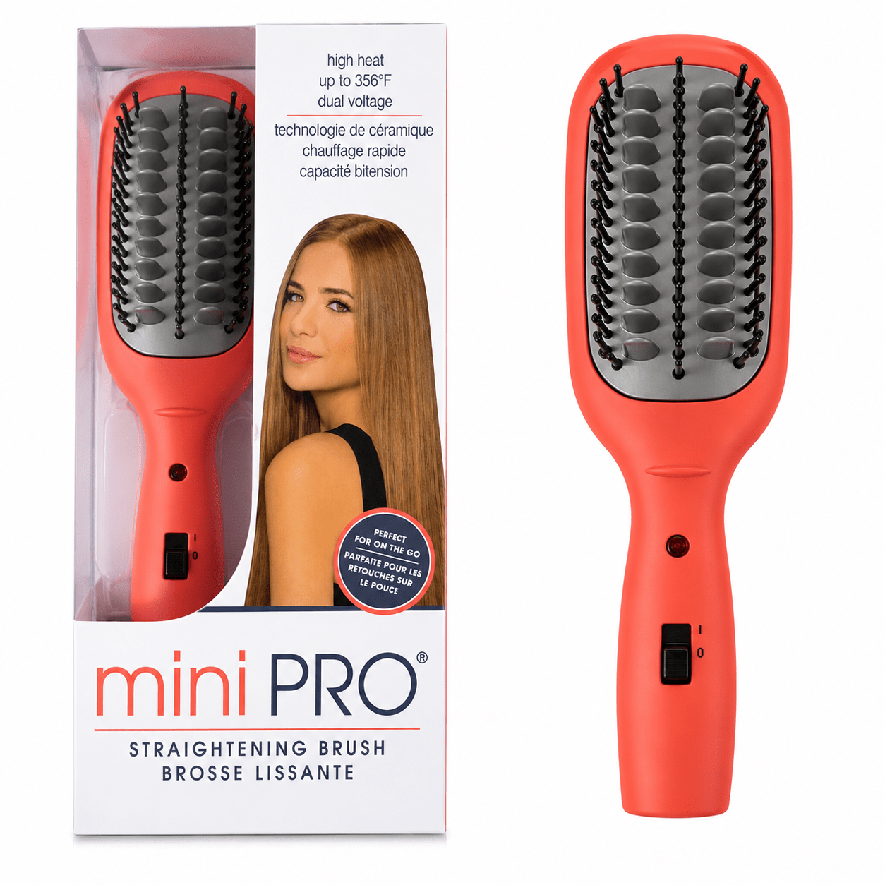 Conair - Brosse lissante Mini-PRO en céramique BC11CRLC