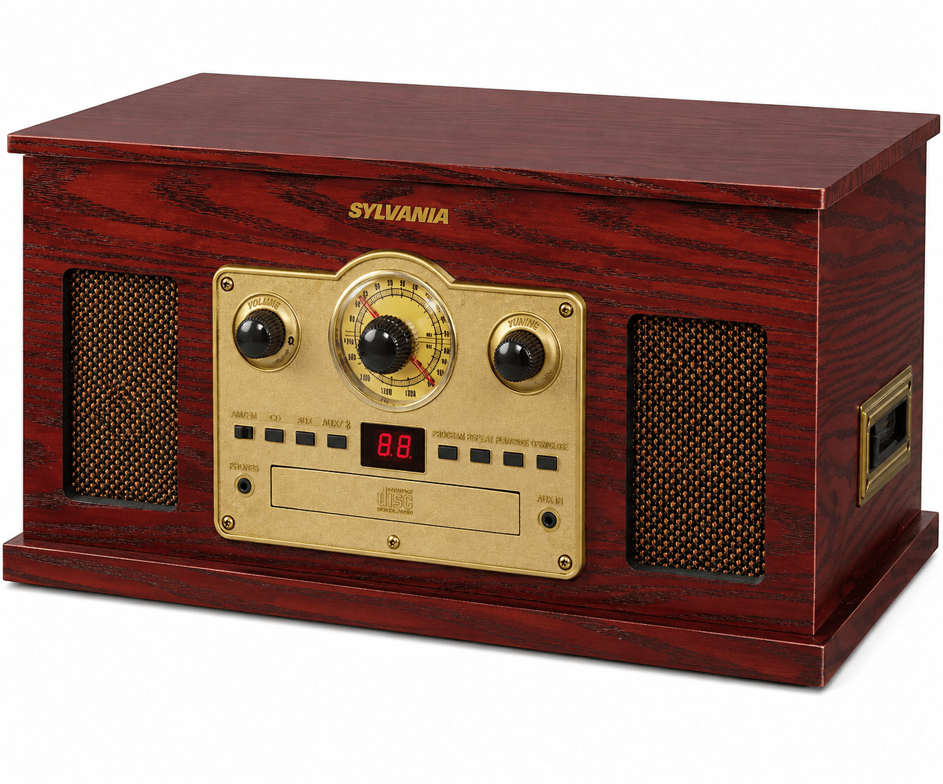 Proscan Nostalgia 6-in-1 – Audio System with 3-Speed Turntable