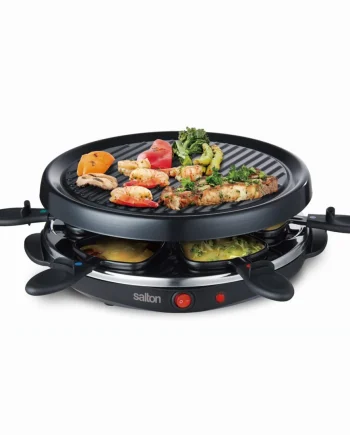 Gril à raclette Salton 6 personnes avec 6 poêlons