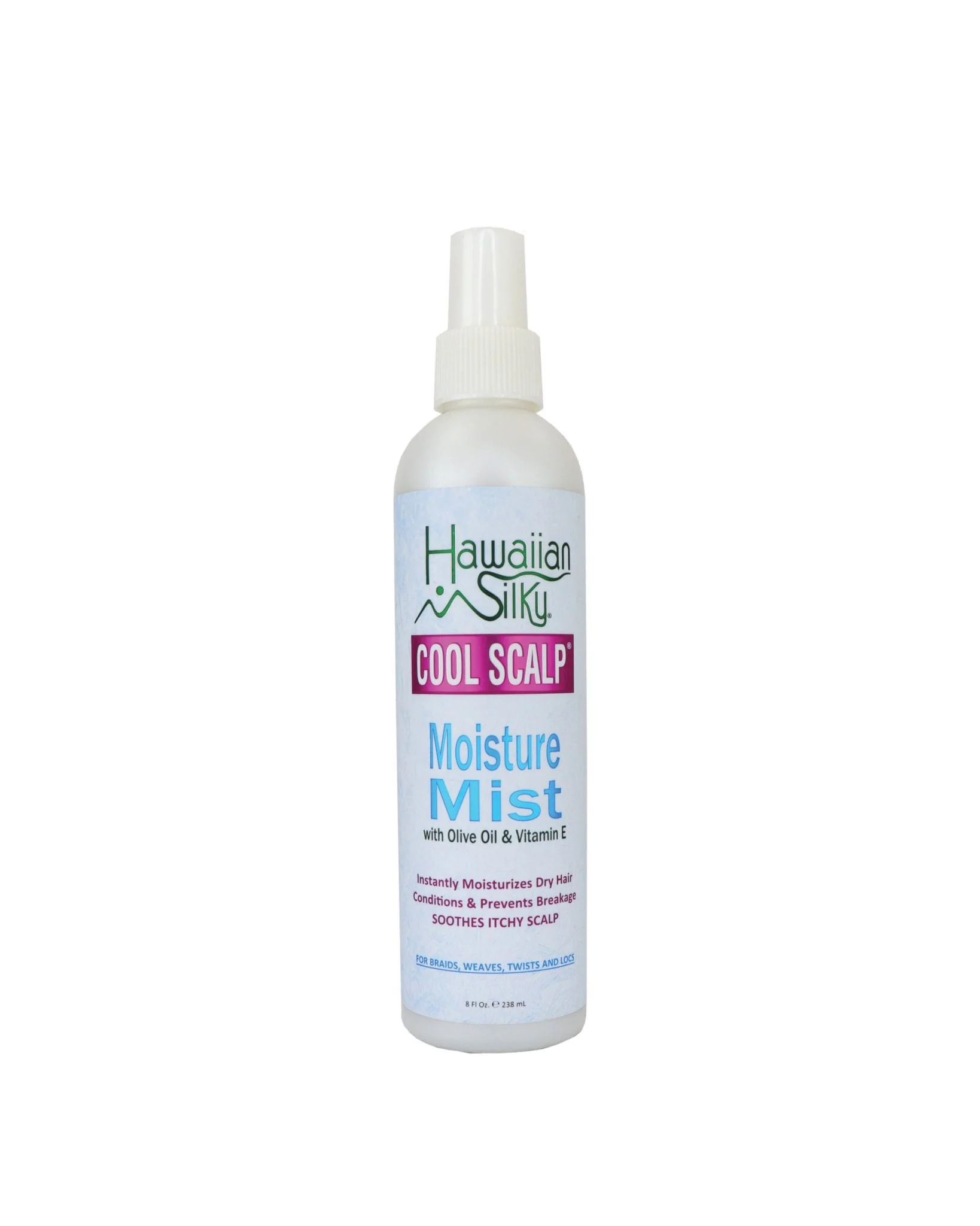 Hawaiian Silky Cool Scalp Moisture Mist 8 oz brume hydratante rafraîchissante pour cheveux et cuir chevelu.