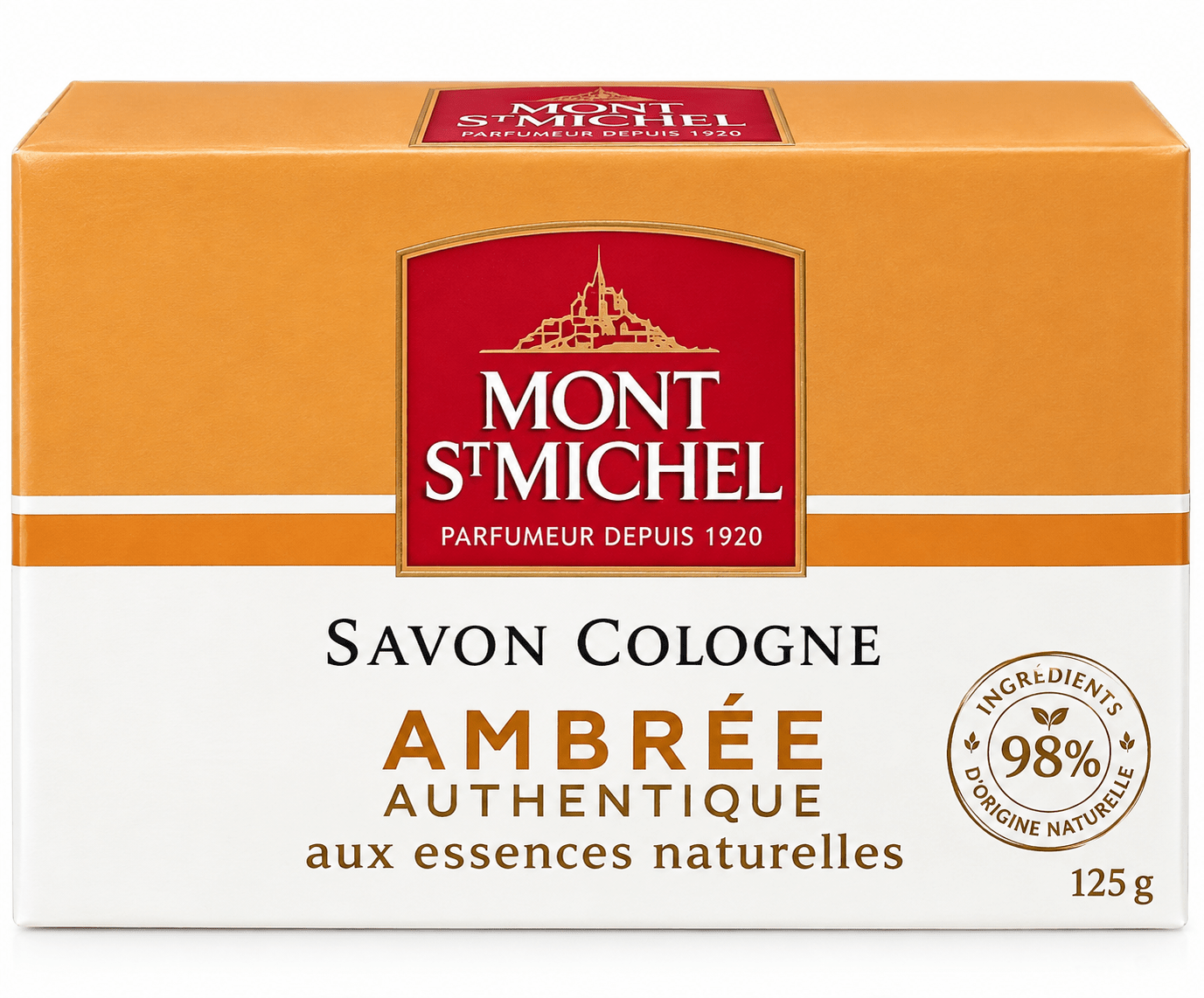 Mont St Michel Savon Cologne Ambrée Authentique 125 g