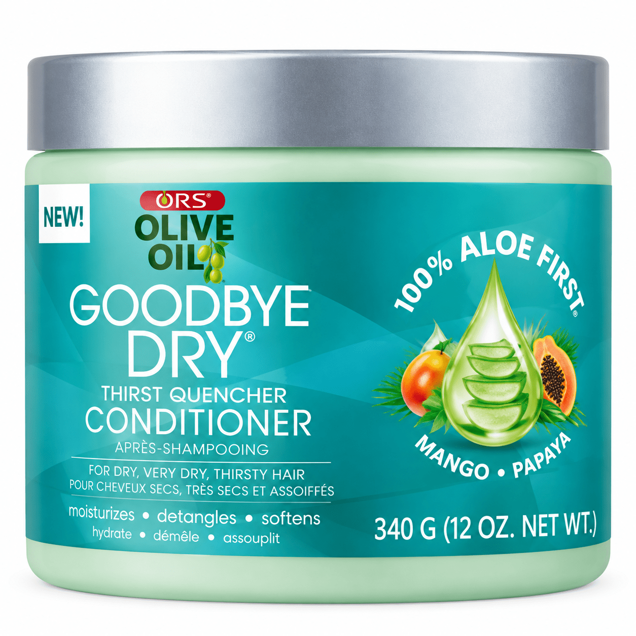 ORS Olive Oil Thirst Quencher Conditioner Aloe Vera Mango Papaya 340 g