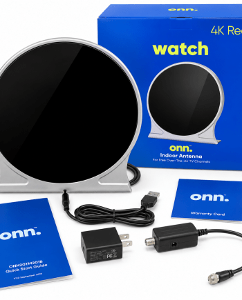 Onn Indoor TV Antenna Multi-Directional 4K Ready