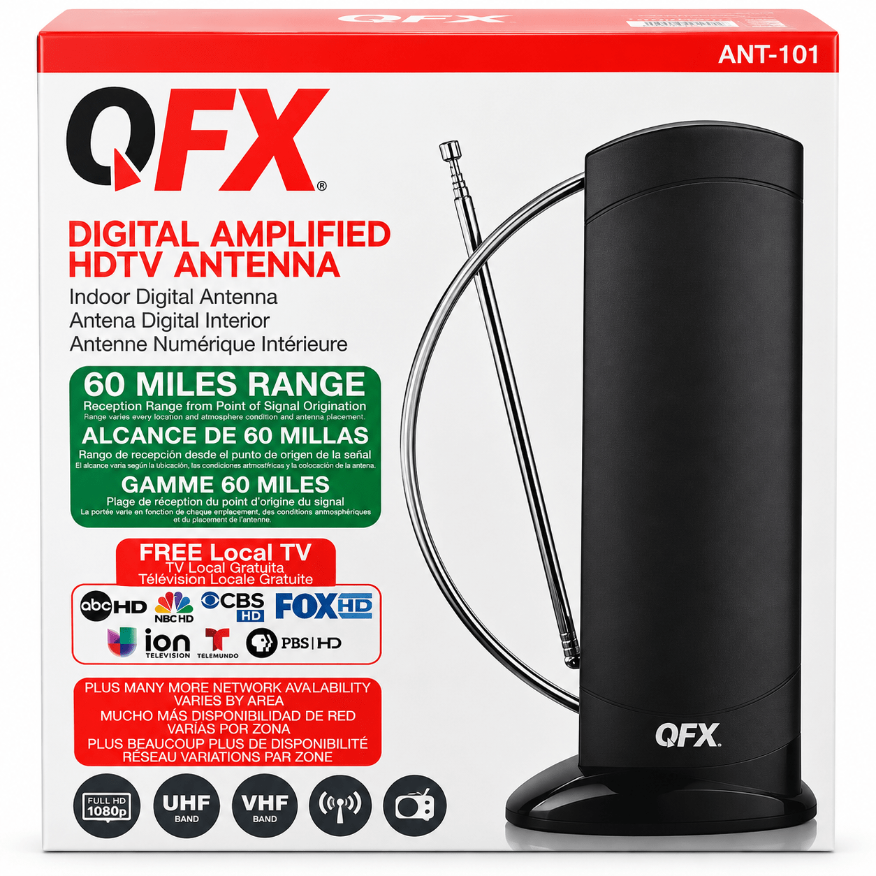 QFX – Antenne HDTV numérique intérieure