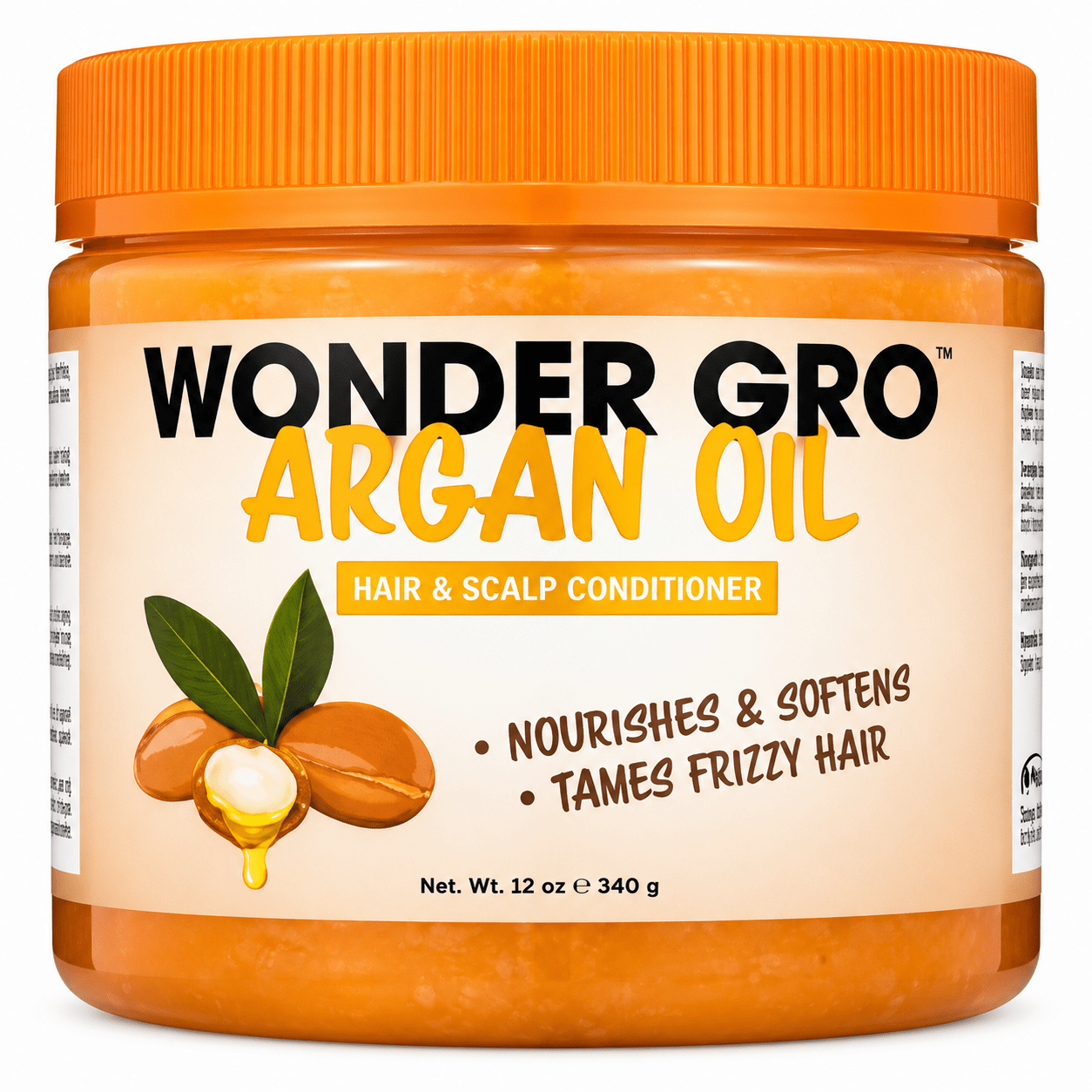 Wonder Gro Argan Oil Hair & Scalp Conditioner 12 oz soin capillaire à l’huile d’argan.