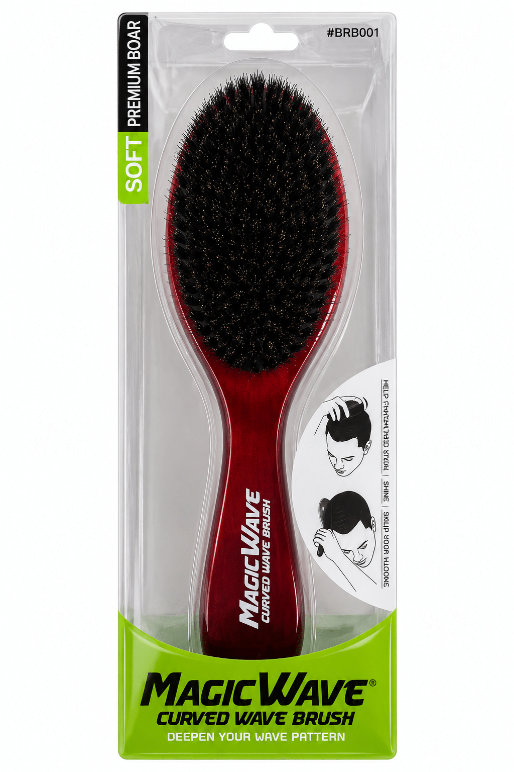 Black Ice Professional Curved Wave Brush