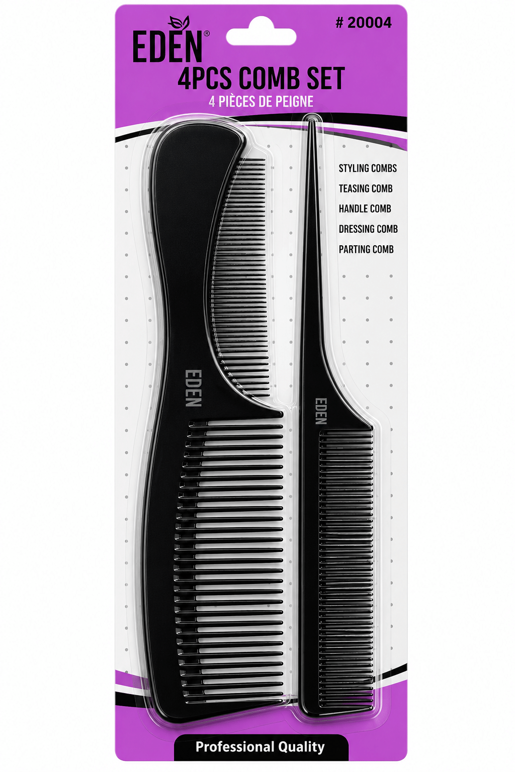 EDEN 4 Pcs Comb Set