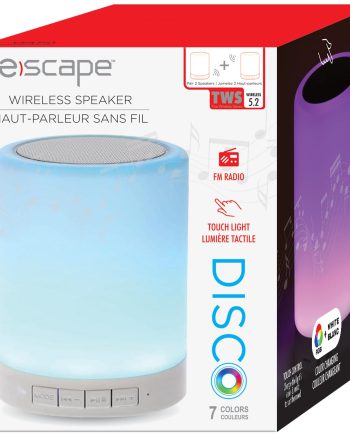 ESCAPE Wireless Speaker with RGB LED Touch Mood Light, FM