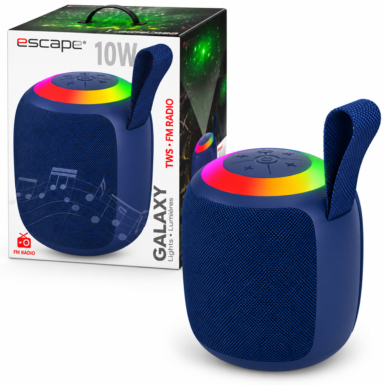 Escape 10W Wireless Speaker with Laser Galaxy Projection