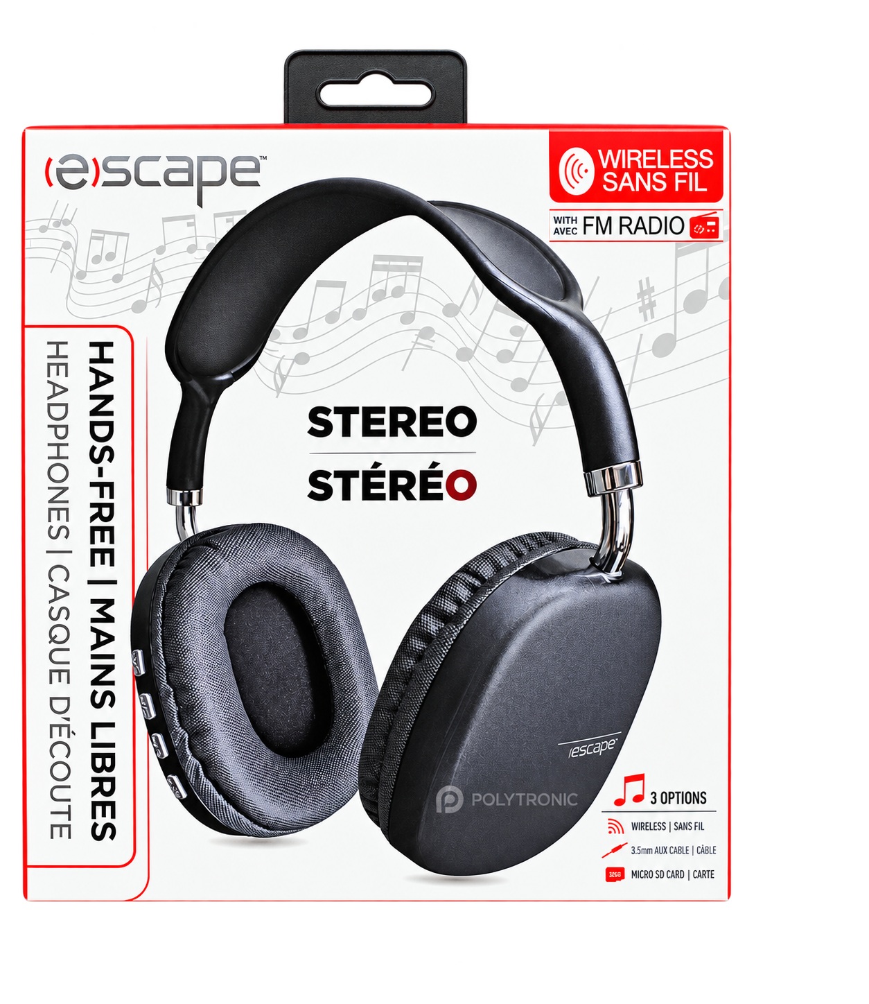Escape BT989b Wireless, Hands-Free Headset with FM Radio