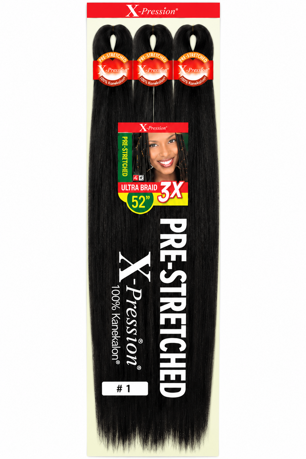In addition to X-Pression 3X Ultra Braid Pre-Stretched 52 in. #1